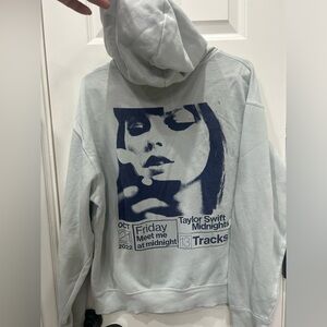 AUTHENTIC Taylor Swift Midnights World Tour Album Pull Over Hooodie Sweater Blue